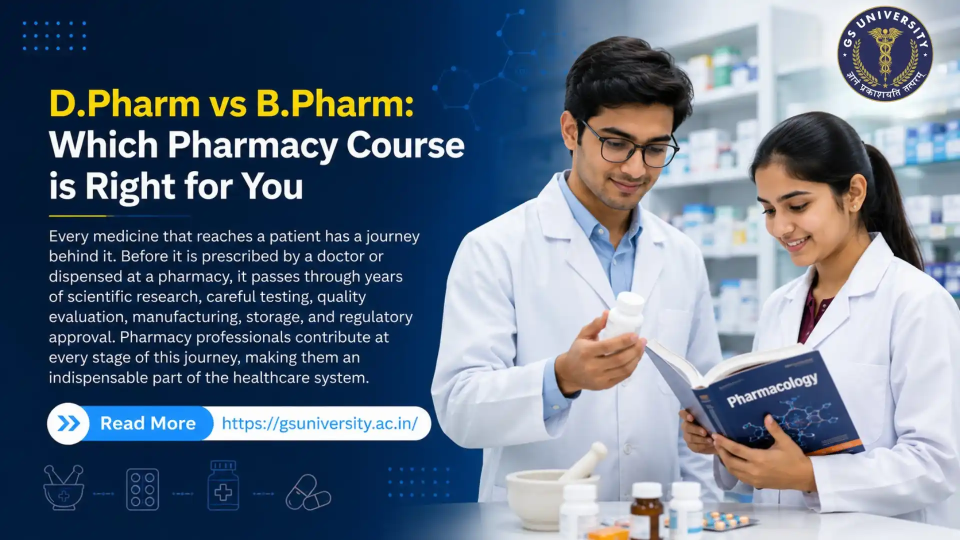 D.Pharm vs B.Pharm: Which Pharmacy Course is Right for You?